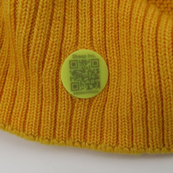 Sheep Inc Women Extra Large Mustard Yellow Knitted Crewneck Merino Wool Sweater - Picture 5 of 12